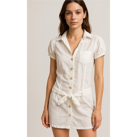 United Colors Of Benetton Dresses & Skirts - United Colors Of Benetton shirt dress Dress in Pure Linen Size M